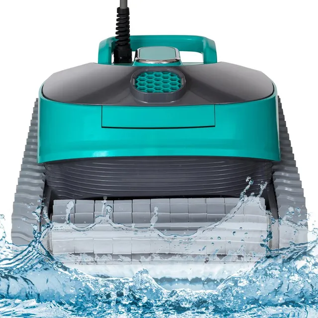 Serenelife Pool Set Poolroboter Dual-Bürsten Boden Wand Wasserlinie