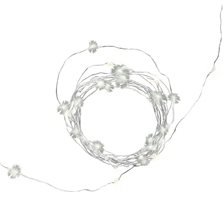 Kikkerland Home Silver Wire Lichterkette Batterie Draht