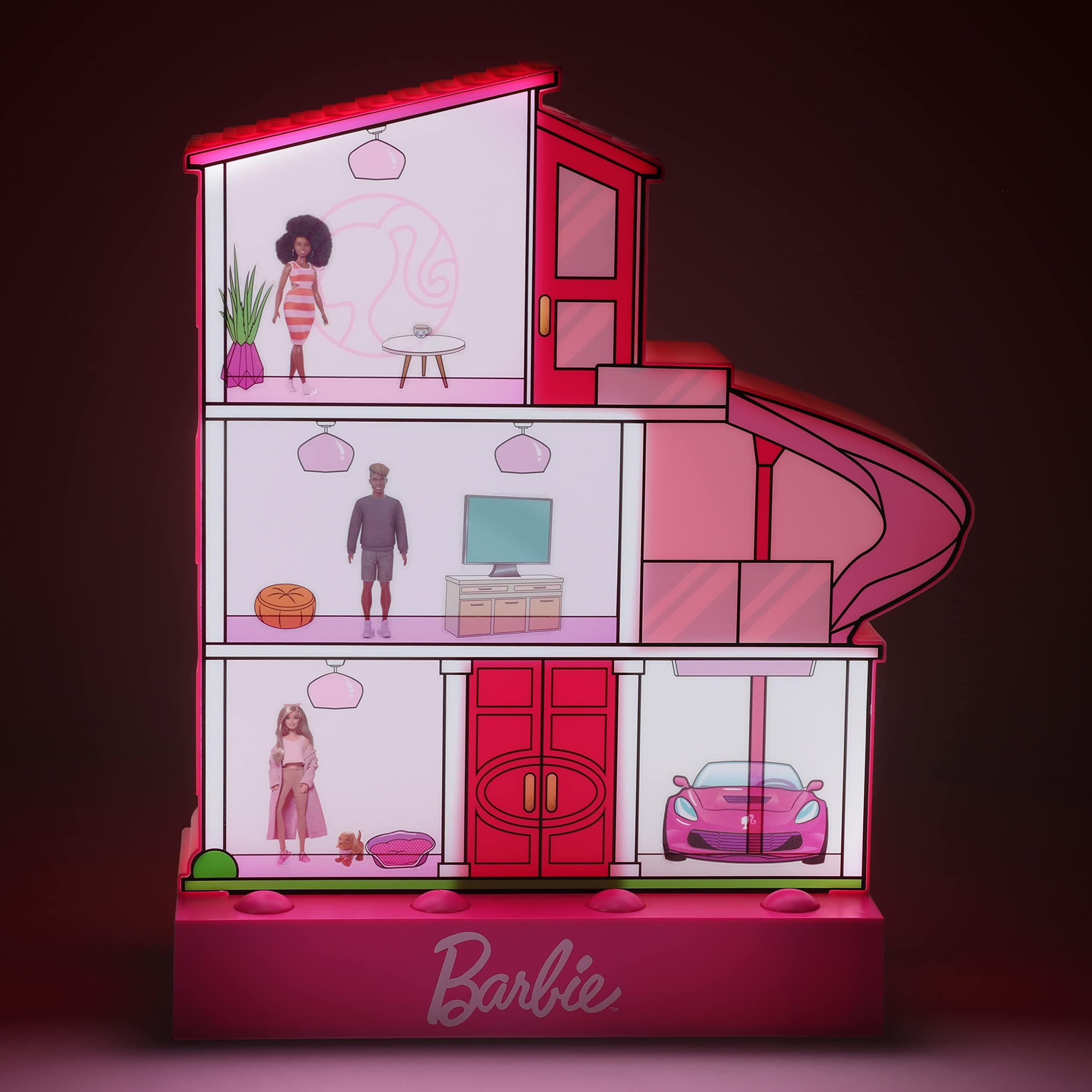 Paladone Barbie Dreamhouse Lampe 30 cm mit Stickern