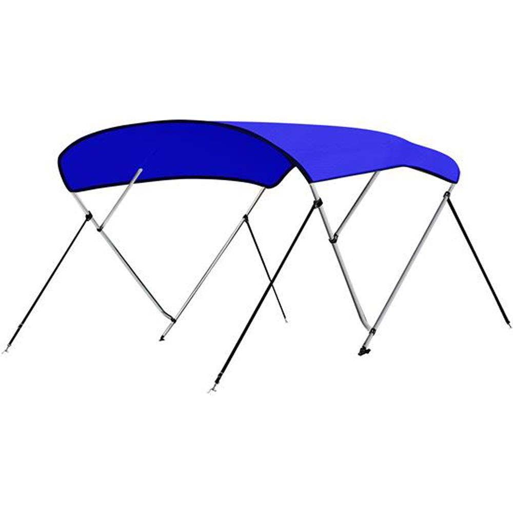 Serenelife Bimini Top 4-Bow Bootsverdeck blau 600D 96 Zoll