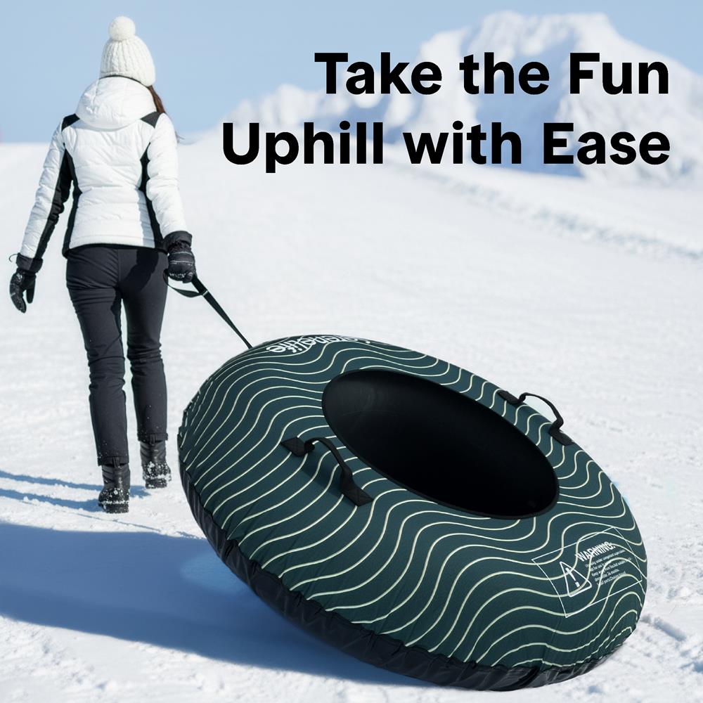Serenelife Kids Play Snowtube Schlitten grün 44 Zoll