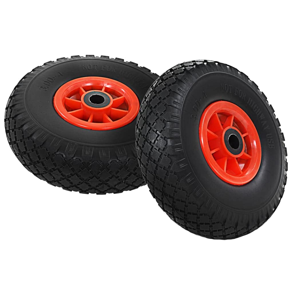 vidaXL Sackkarrenräder 4 Stk PU 260x85mm pannensicher