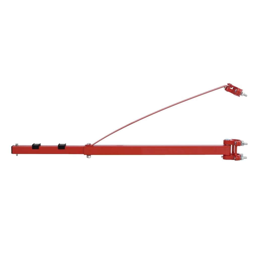 vidaXL Schwenkarm Seilwinde 300-600 kg Stahl Rot 180°