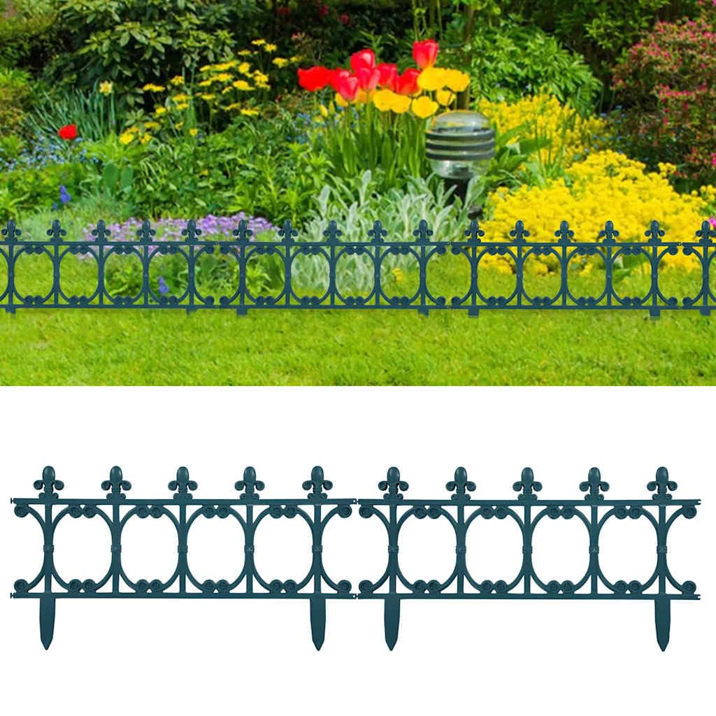 vidaXL Heim & Garten Rasenkante Grün 10m PP 16-tlg