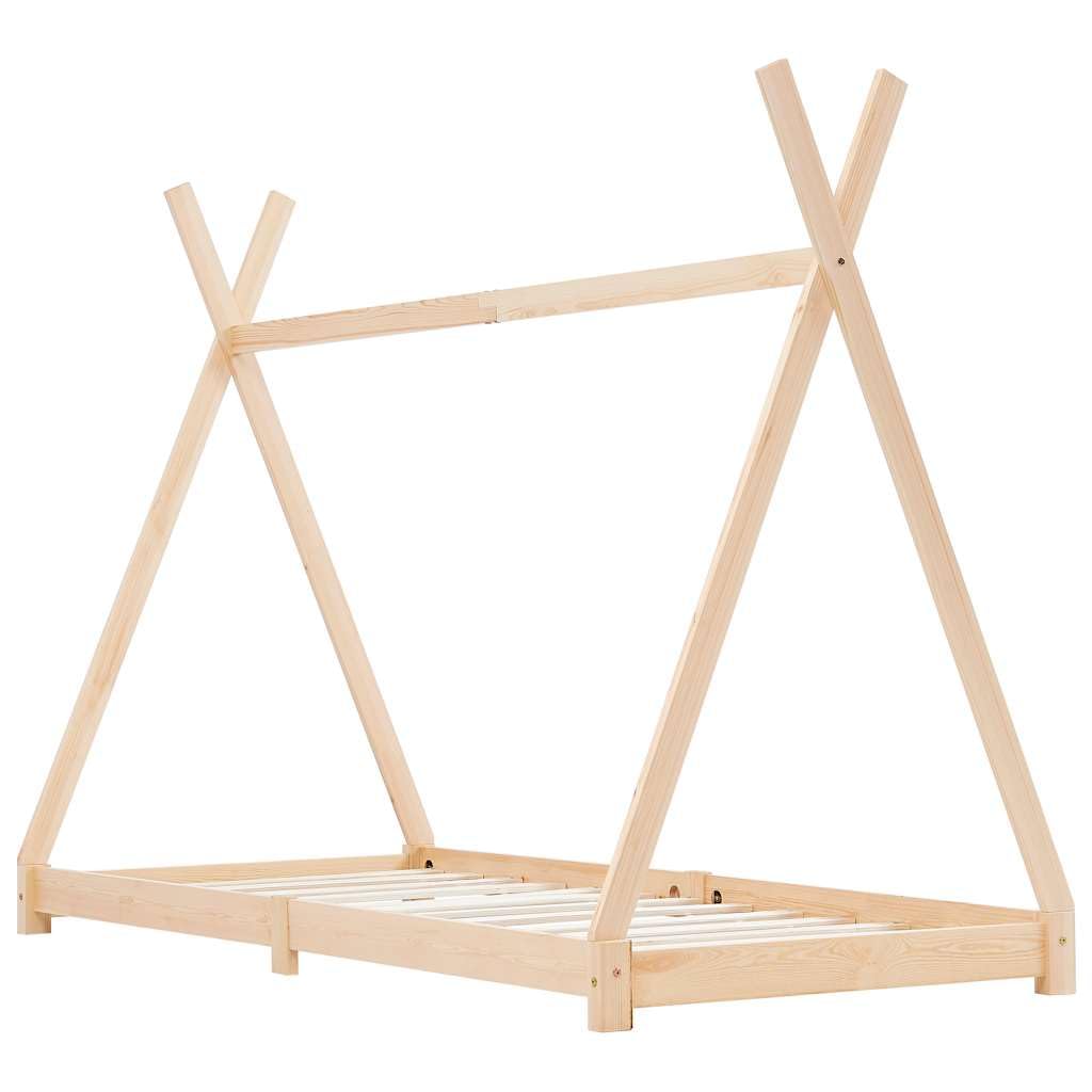 vidaXL Baby & Kleinkind Hausbett Kinderbett 80x160 Kiefer massiv