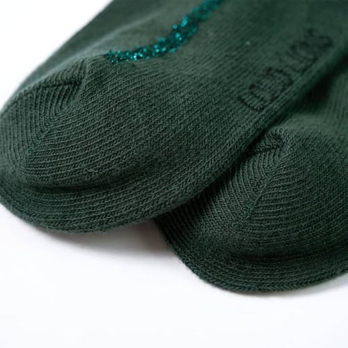 vidaXL Kinderstrumpfhose 104 Strumpfhose Dunkelgrün Baumwolle