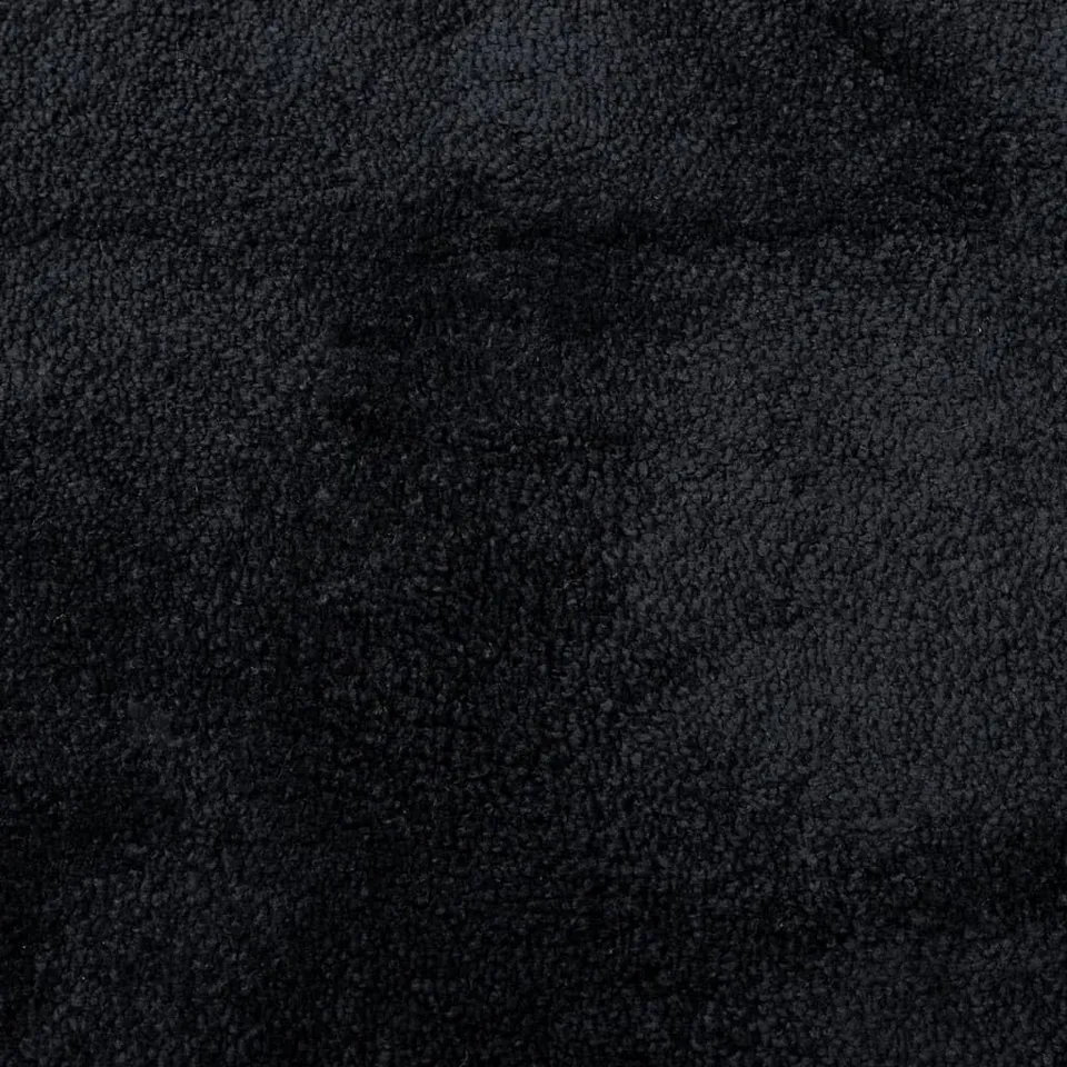 vidaXL Teppich Oviedo Kurzflor schwarz 240x240 cm