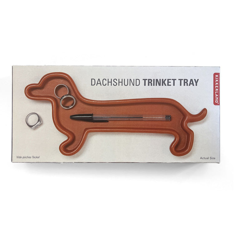 KIKKERLAND Home Dachshund Schmuckschale Terracotta Dackel