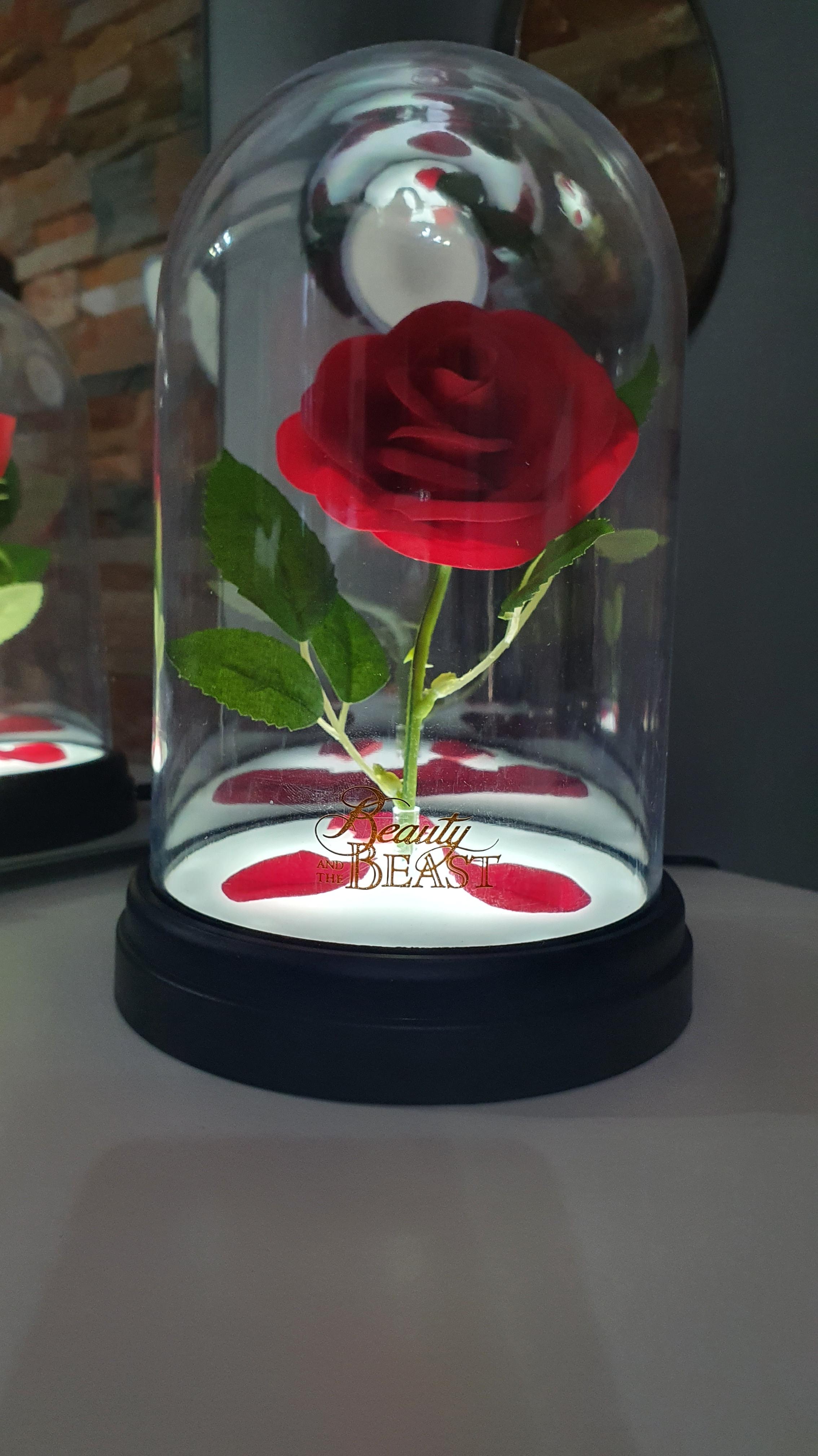 Paladone Disney Rose Lampe Touch USB Batterie Biest