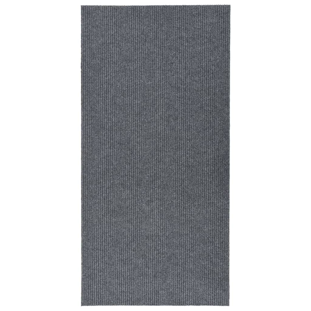 vidaXL Schmutzfangläufer 100x100 cm Grau Rutschfest