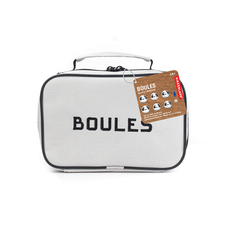 Kikkerland Home Boules Set Boccia Boule Kugeln Outdoor