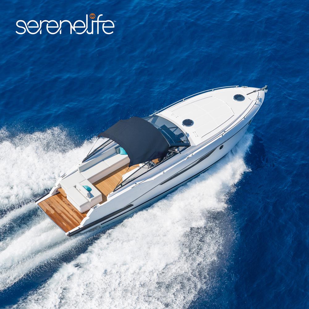 Serenelife Bimini Top 3-Bügel Navyblau 600D Boot