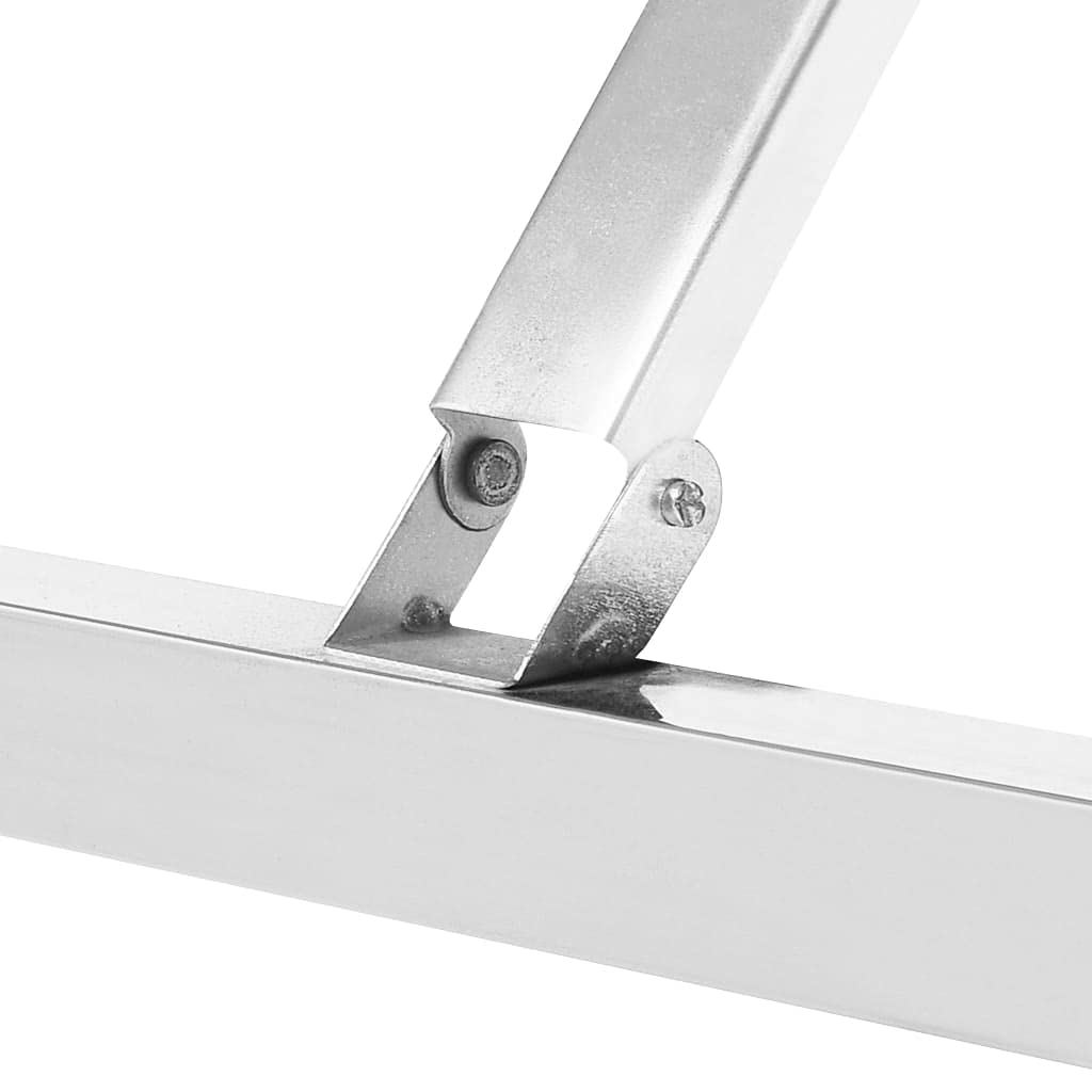 vidaXL Arbeitstisch klappbar Edelstahl 120x60x80 cm