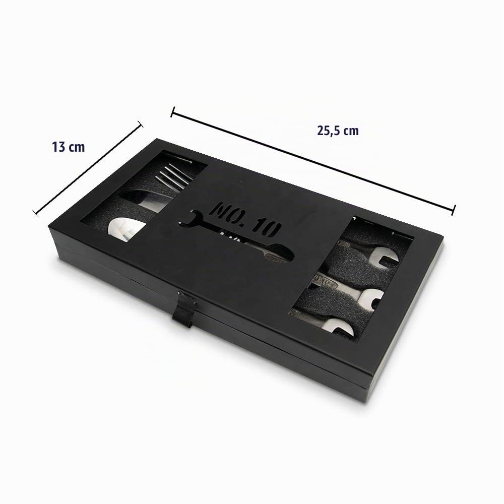 Mikamax Bar & Kitchen Schraubenschlüssel Besteck Set 3-tlg Metall