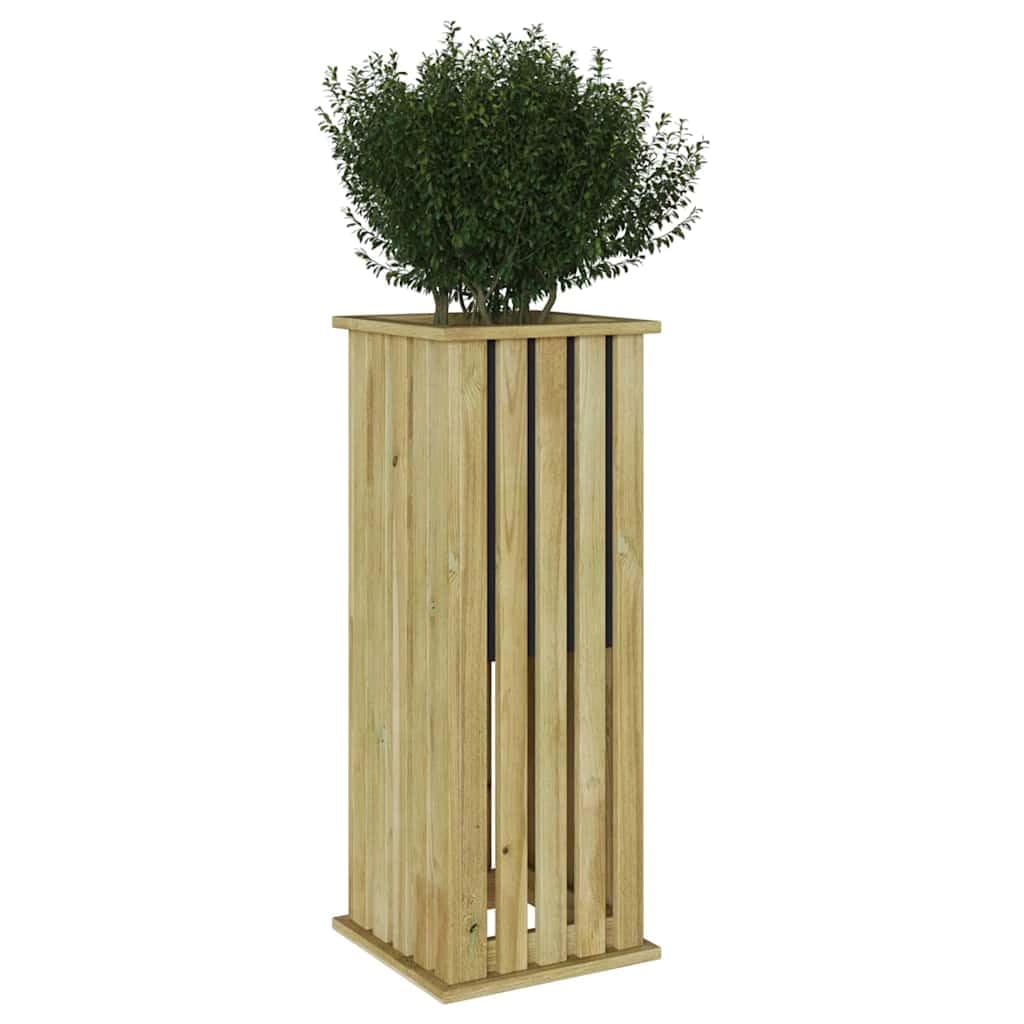 vidaXL Heim & Garten Pflanzkasten Braun Kiefer 33x33x45 cm