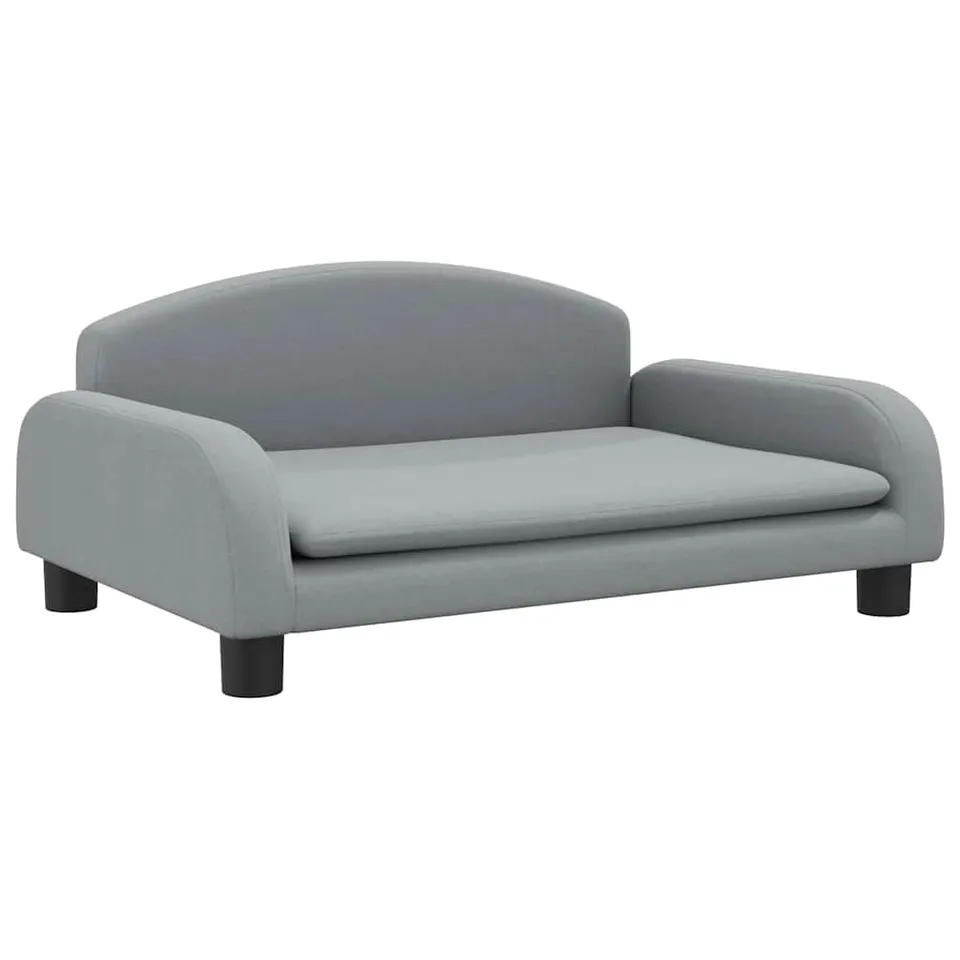 vidaXL Hundebett Hellgrau 70x45x30 cm Stoff Hundesofa