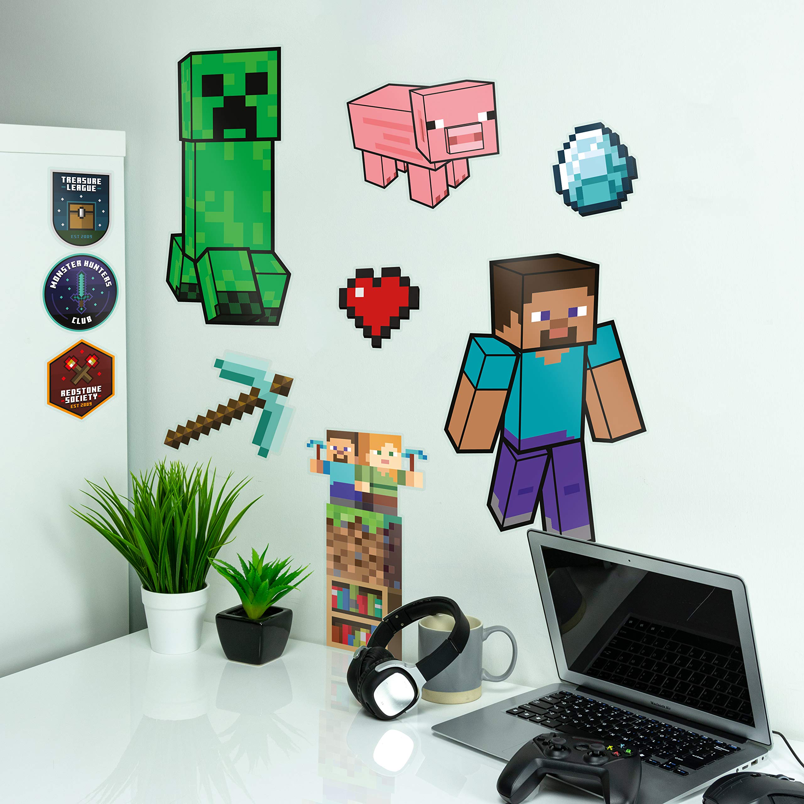 Paladone Minecraft Wandaufkleber Vinyl 4 Bögen ablösbar