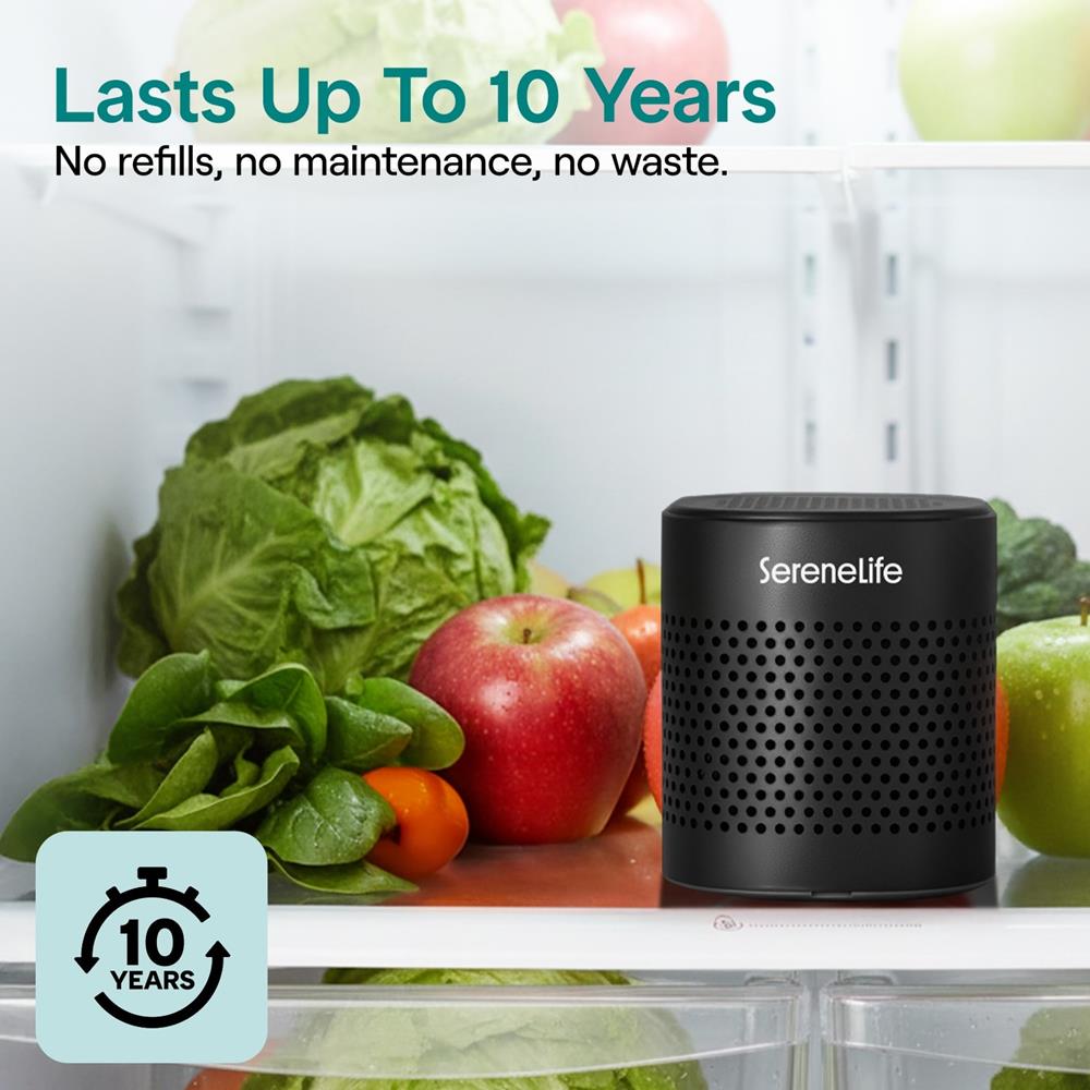 Serenelife DeHumidifiers Kühlschrank-Deo Schwarz Bambus 10 Jahre