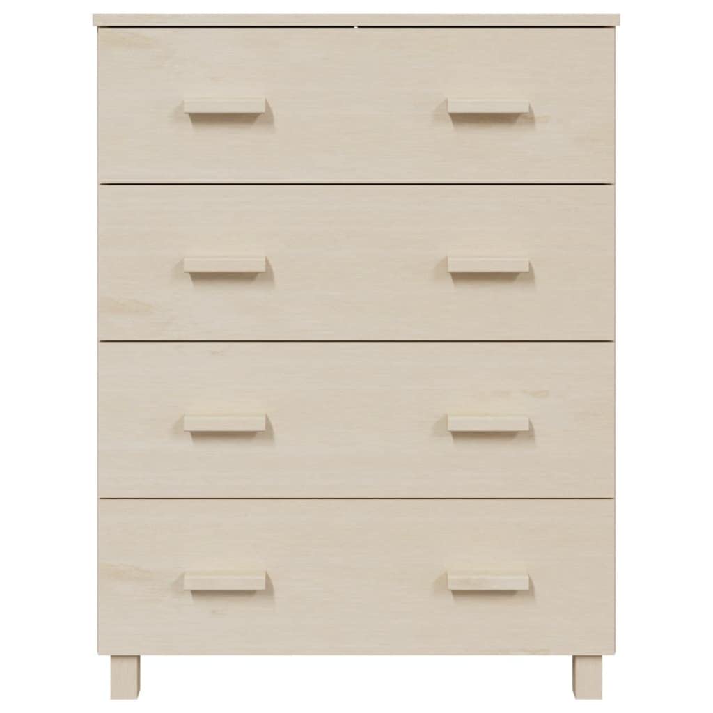 vidaXL Möbel Sideboard 4 Schubladen Honigbraun 79cm Kiefer