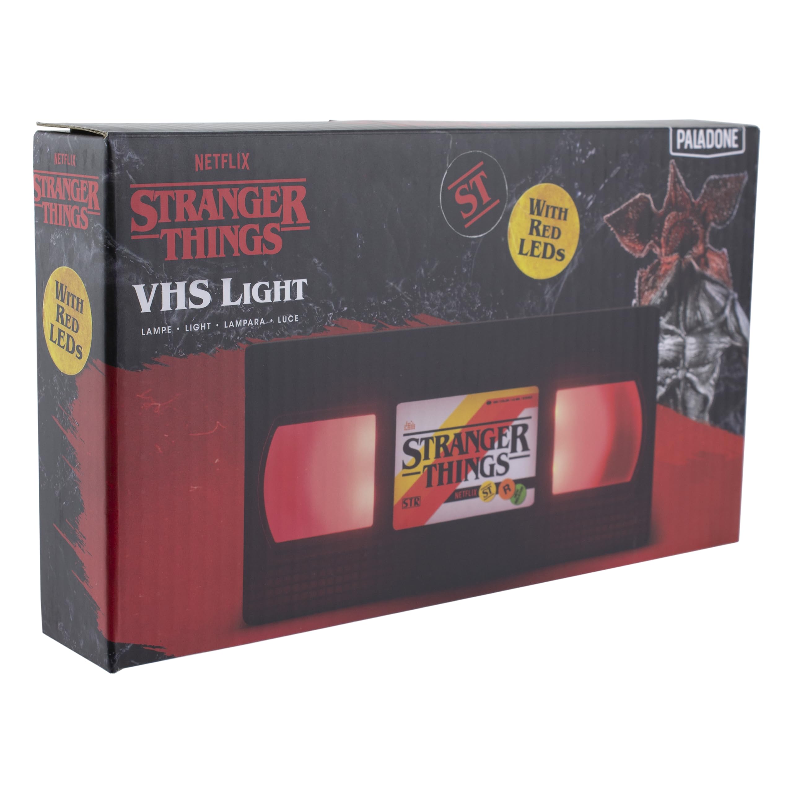 Paladone Stranger Things VHS Logo Light Lampe rot