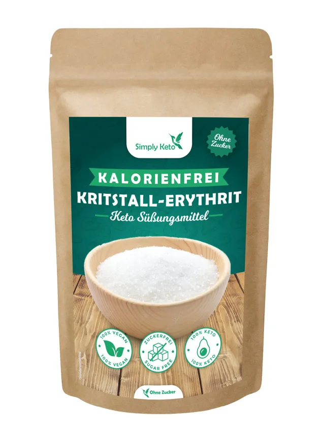 Keto Erythrit Zuckerersatz 1kg kalorienfrei vegan
