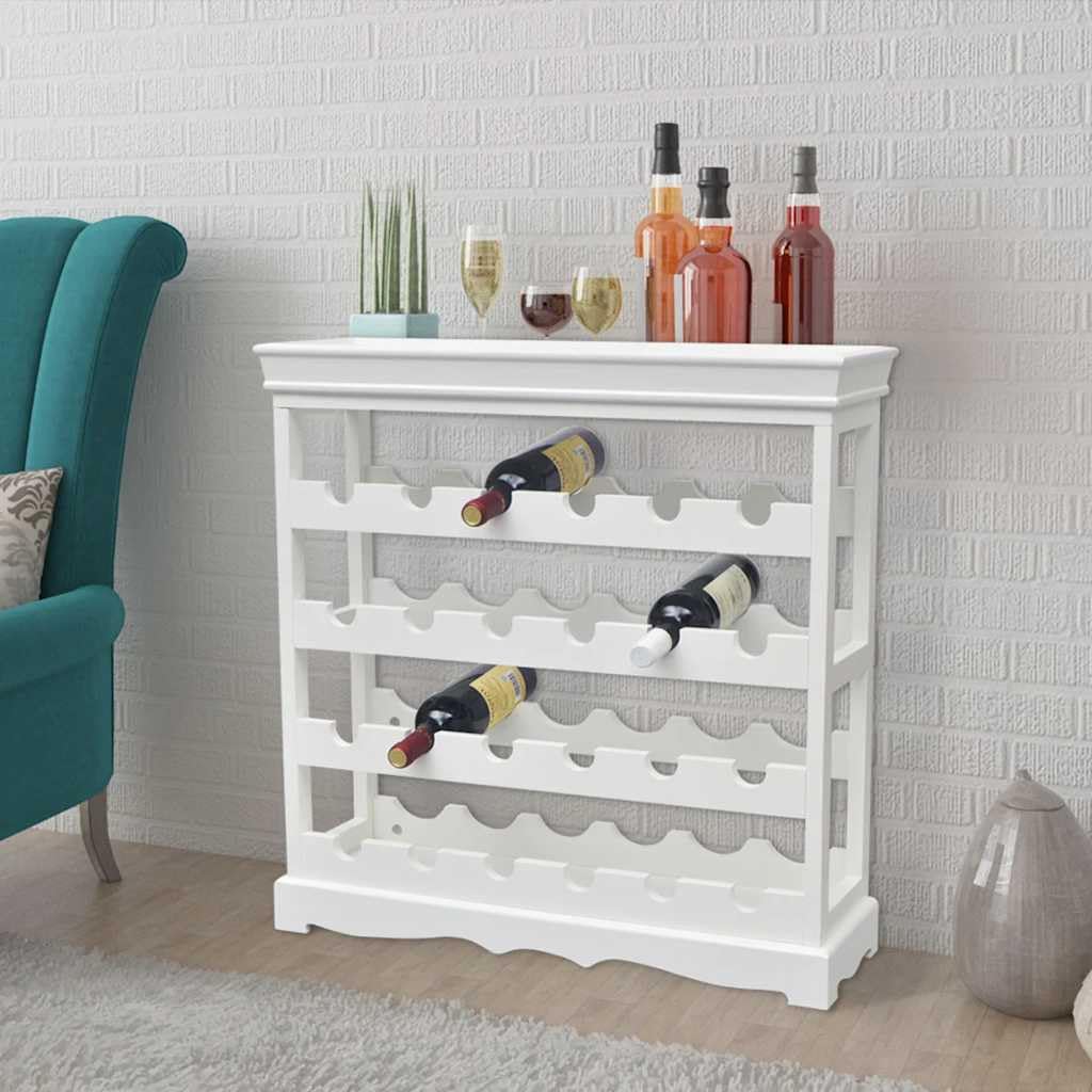 vidaXL Abreu Weinschrank Weiß für 24 Flaschen