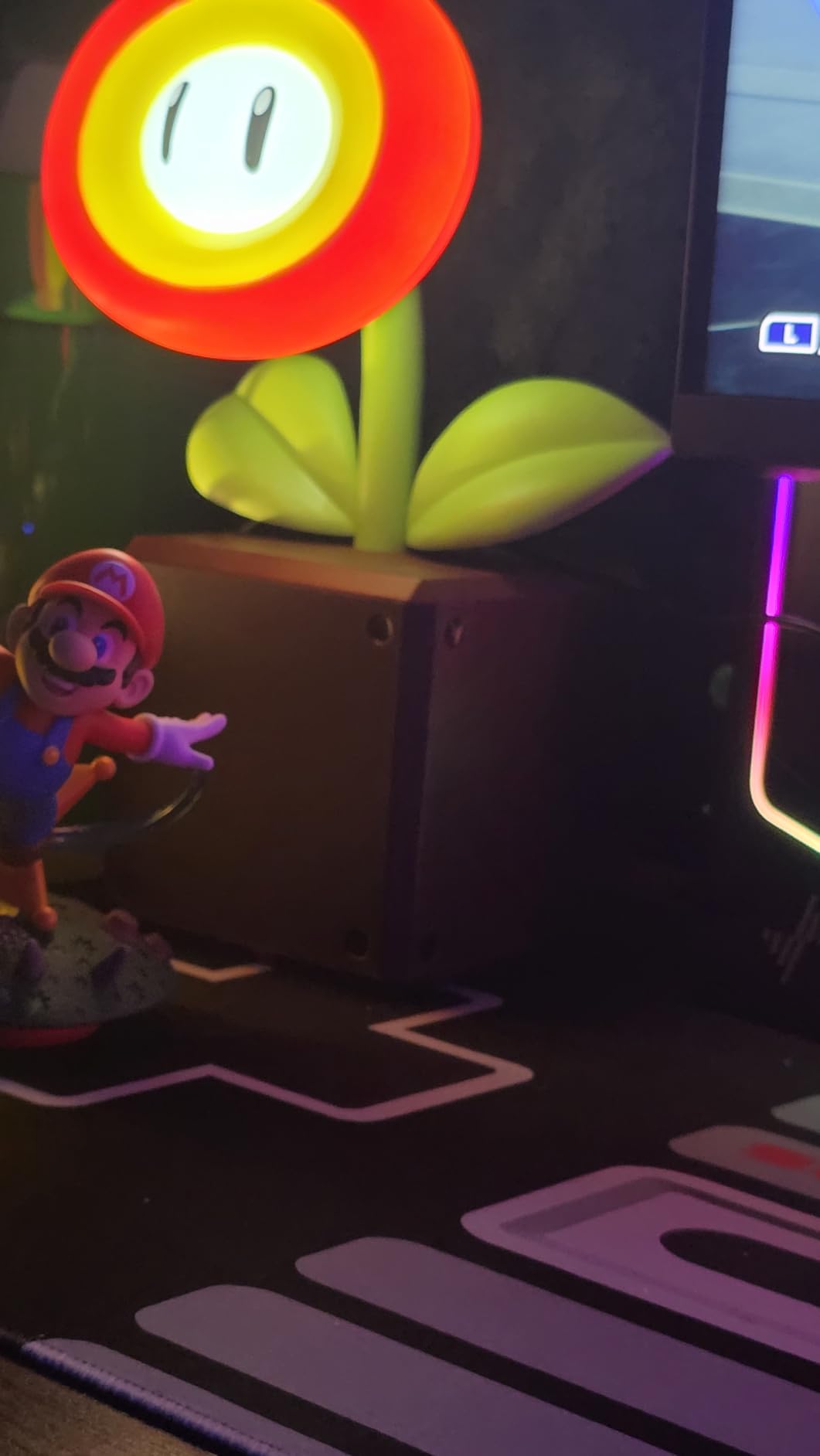 Paladone Super Mario Feuerblumen LED Lampe USB 3 Stufen