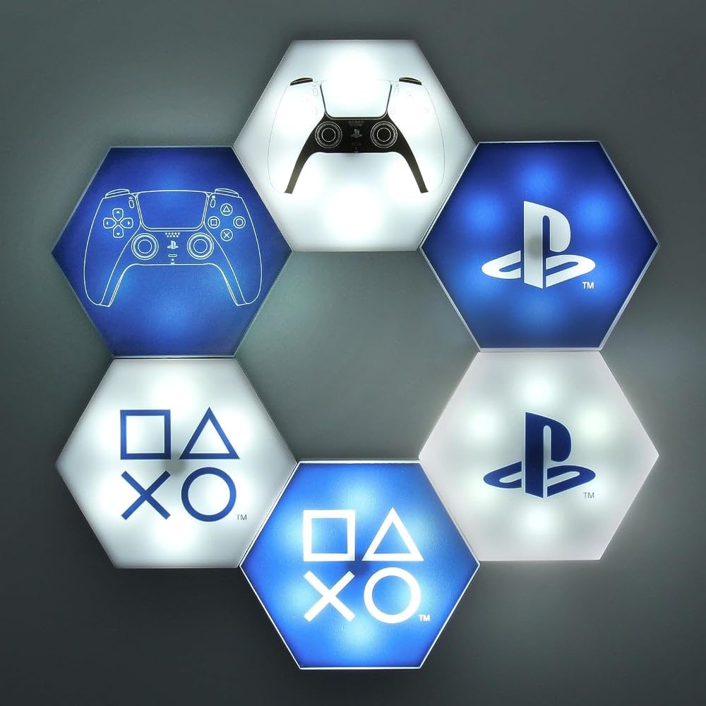 Paladone Lighting PlayStation Hexagon LED-Lichter Playstation 6er