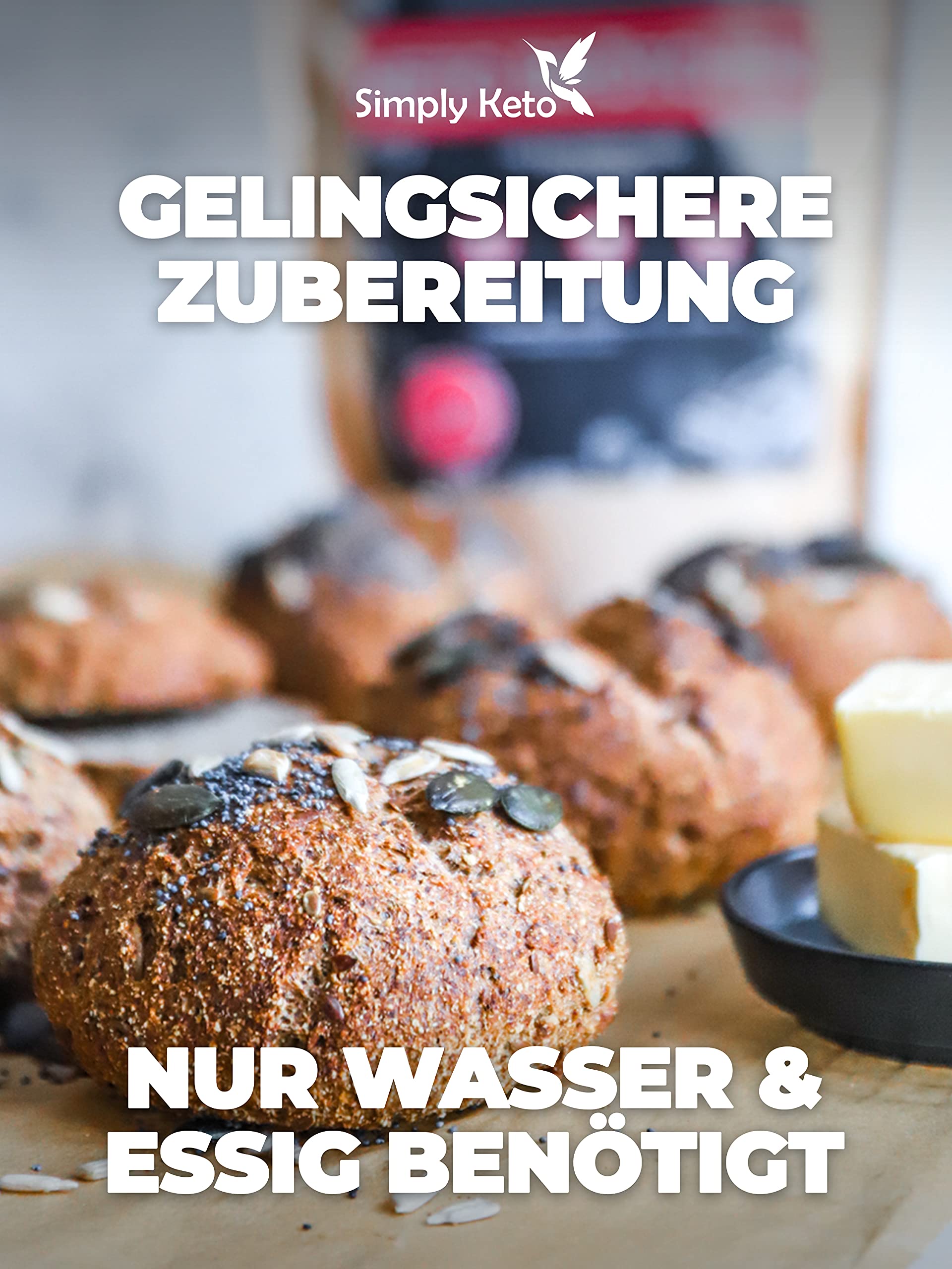 Keto Backzutaten Brötchen Backmischung 340 g Low Carb