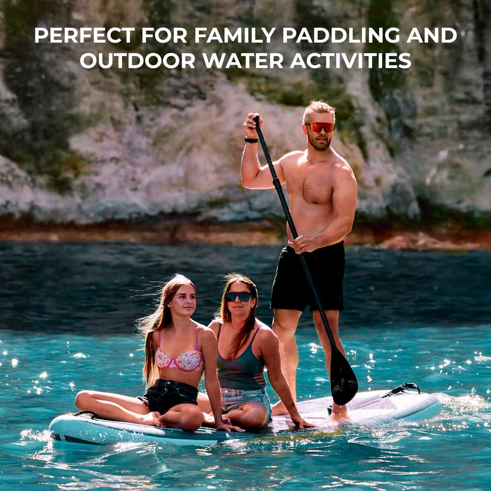 Serenelife SUP Board aufblasbar 353 cm Set 200 kg Familie