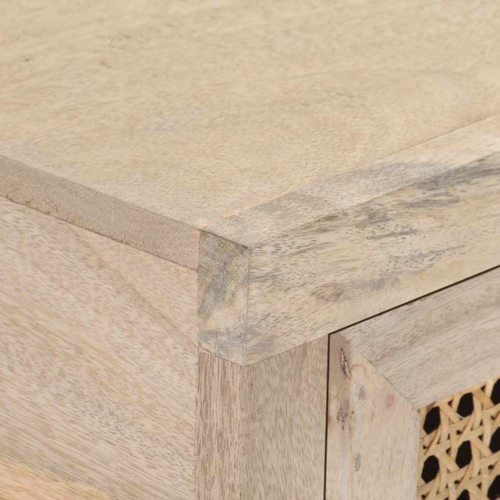vidaXL Möbel Konsolentisch Mangoholz 100x35x76cm Schubladen