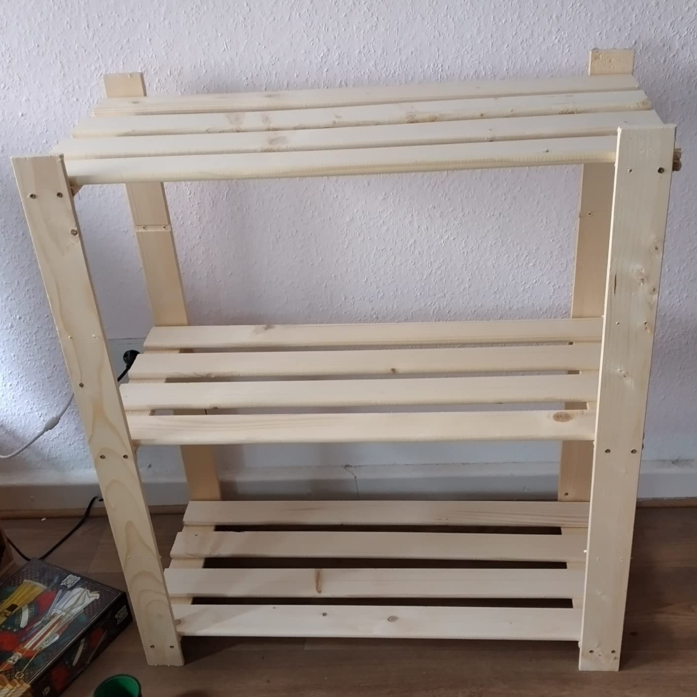 vidaXL Lagerregal Kiefer Massiv 5 Böden 170x28,5x170 cm