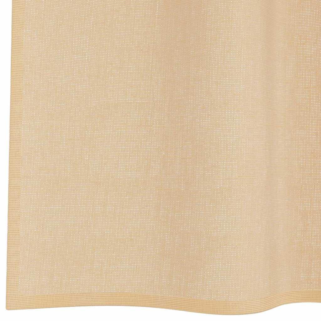 vidaXL Heim & Garten Voile Vorhänge 140x260 cm sandfarbe 2 Stk.