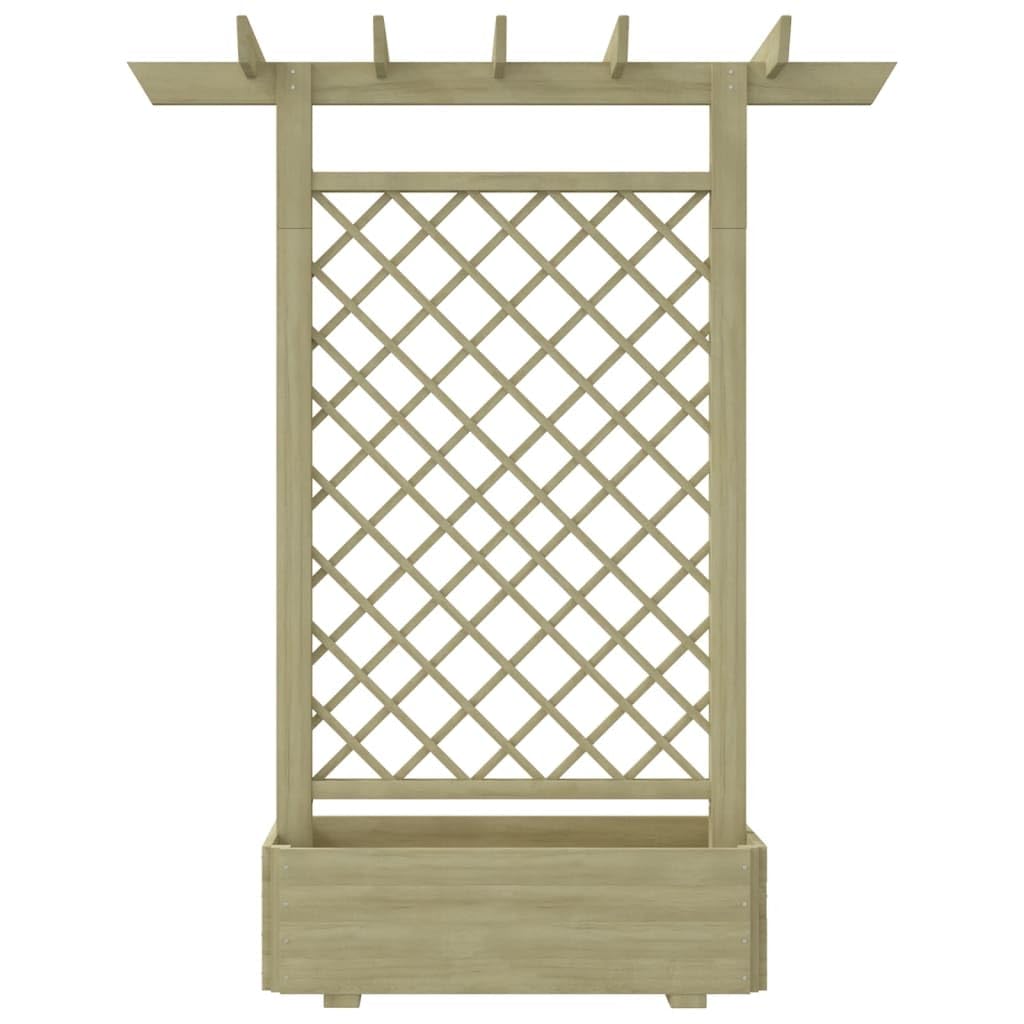 vidaXL Heim & Garten Pergola mit Pflanzkasten 162x56x204 cm Holz