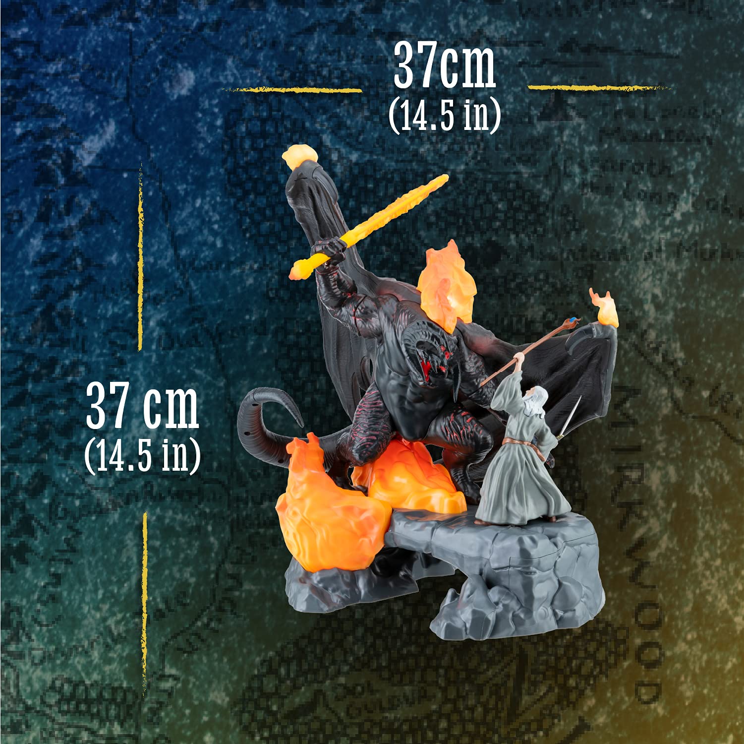 Paladone Balrog vs Gandalf Lampe 37 cm Herr der Ringe USB