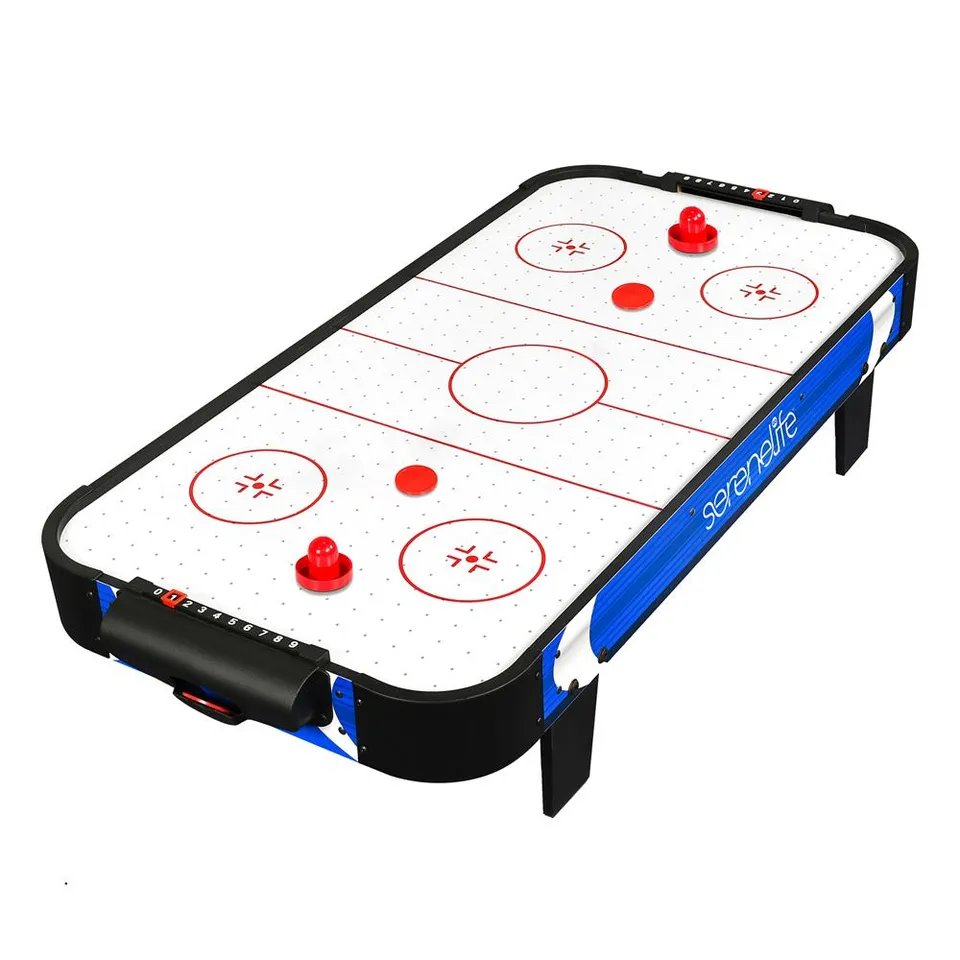 Serenelife Game Tables Airhockey Tisch 40 Zoll Blau Motor
