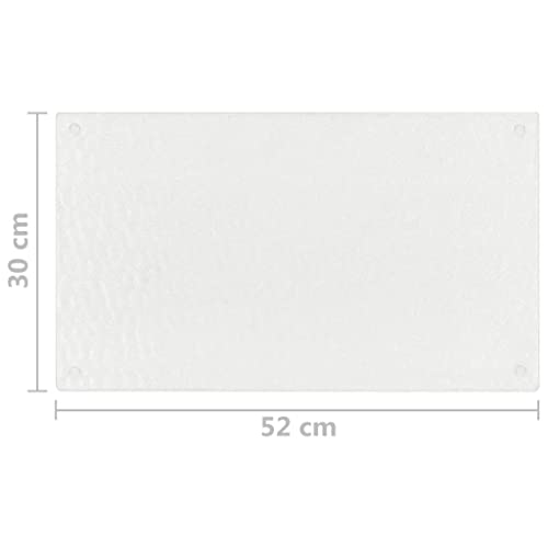 vidaXL Heim & Garten Schneidebrett Hartglas Transparent 2er-Set