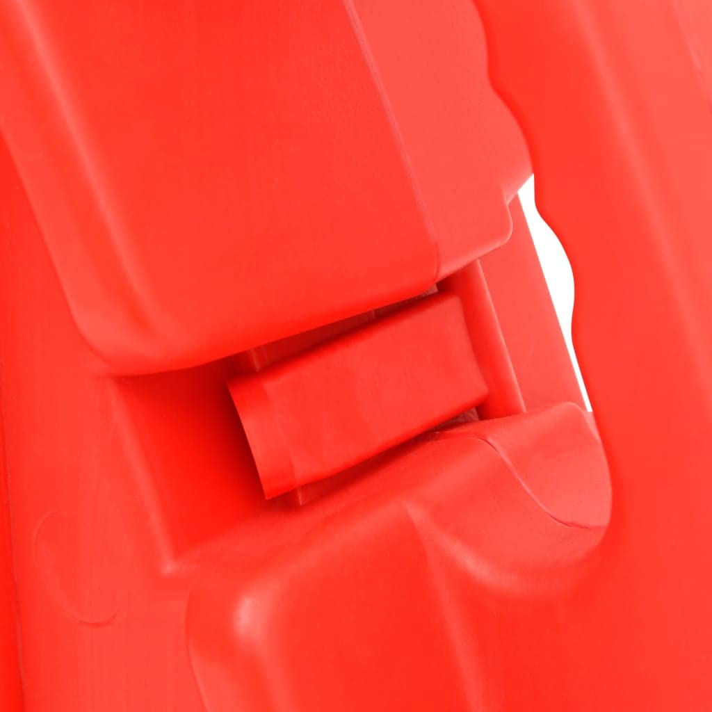 vidaXL Verkehrsschranke faltbar rot 210x50x105 cm PE