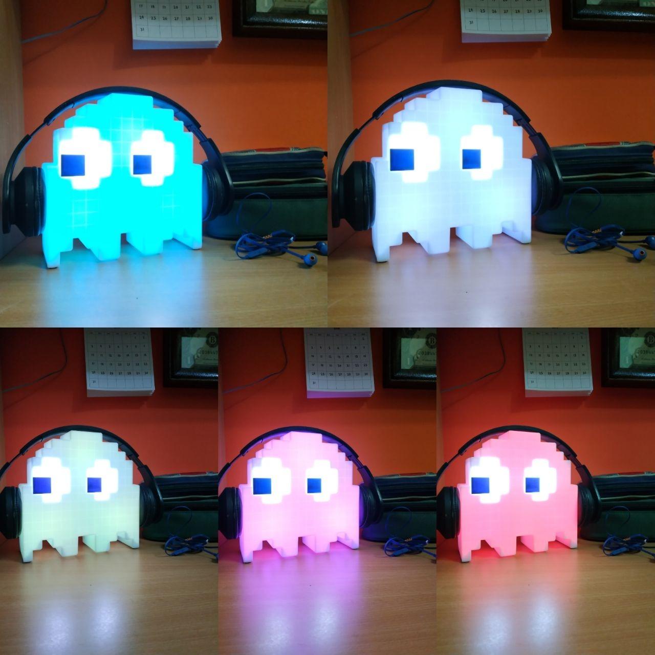 Paladone Lighting Pac-Man Geisterlampe LED Farbwechsel USB