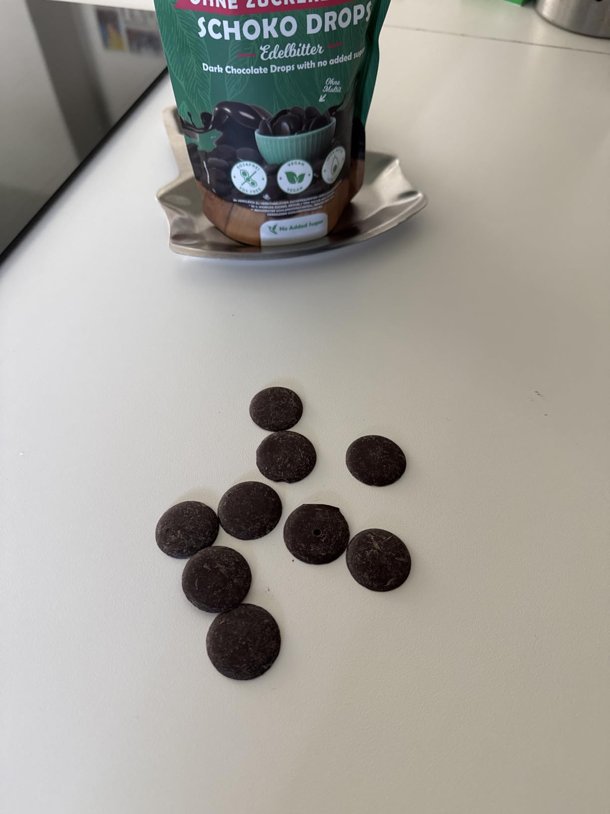 Simply Keto Schokodrops Edelbitter zuckerfrei 200g vegan