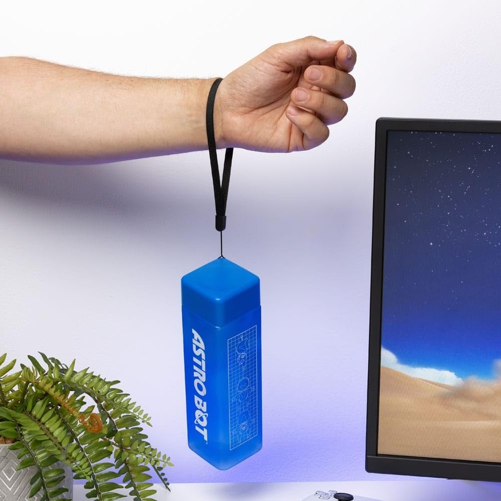 Paladone Astro Bot Wasserflasche 500 ml blau eckig