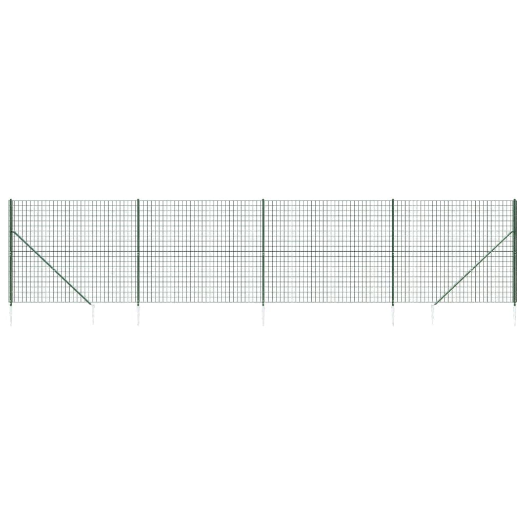 vidaXL Heim & Garten Maschendrahtzaun 0,8x10 m Anthrazit PVC