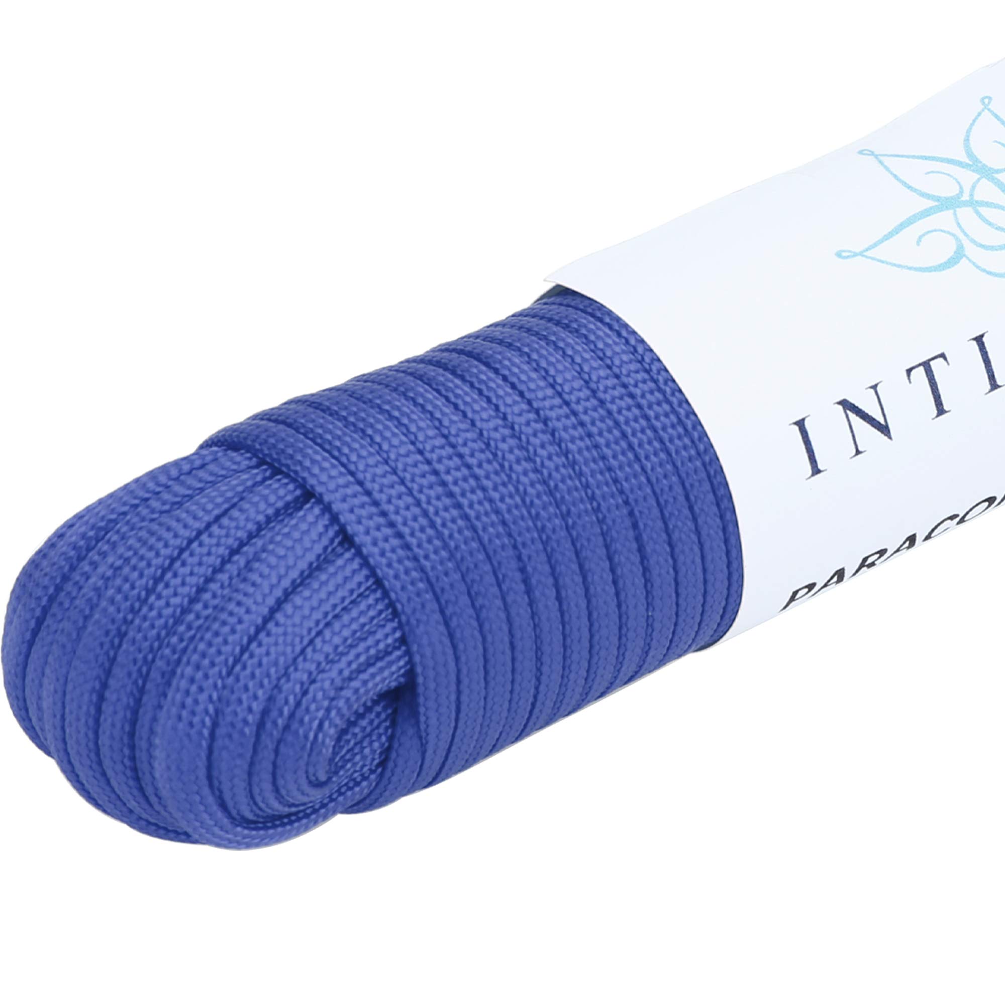 Intirilife Garten Outdoor Paracord Seil 550 blau 31 m