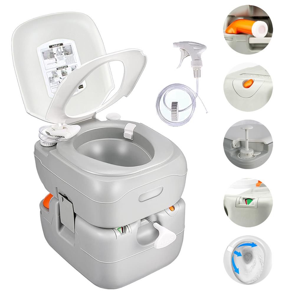 Serenelife Camping Outdoor Campingtoilette 22 L