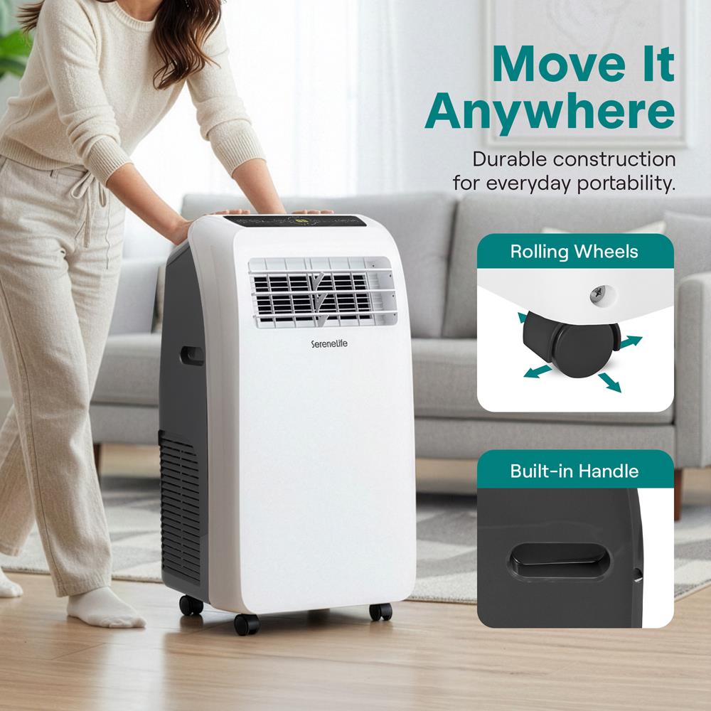 Serenelife Portable Klimaanlage 12000 BTU Weiß Heizen