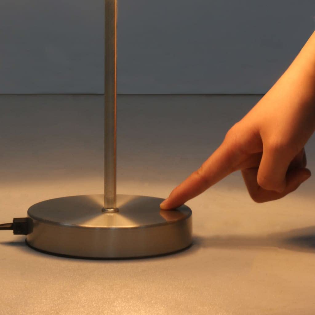 vidaXL Tischlampe Touch-Sensor E14 Tischleuchte Weiß 2 Stück