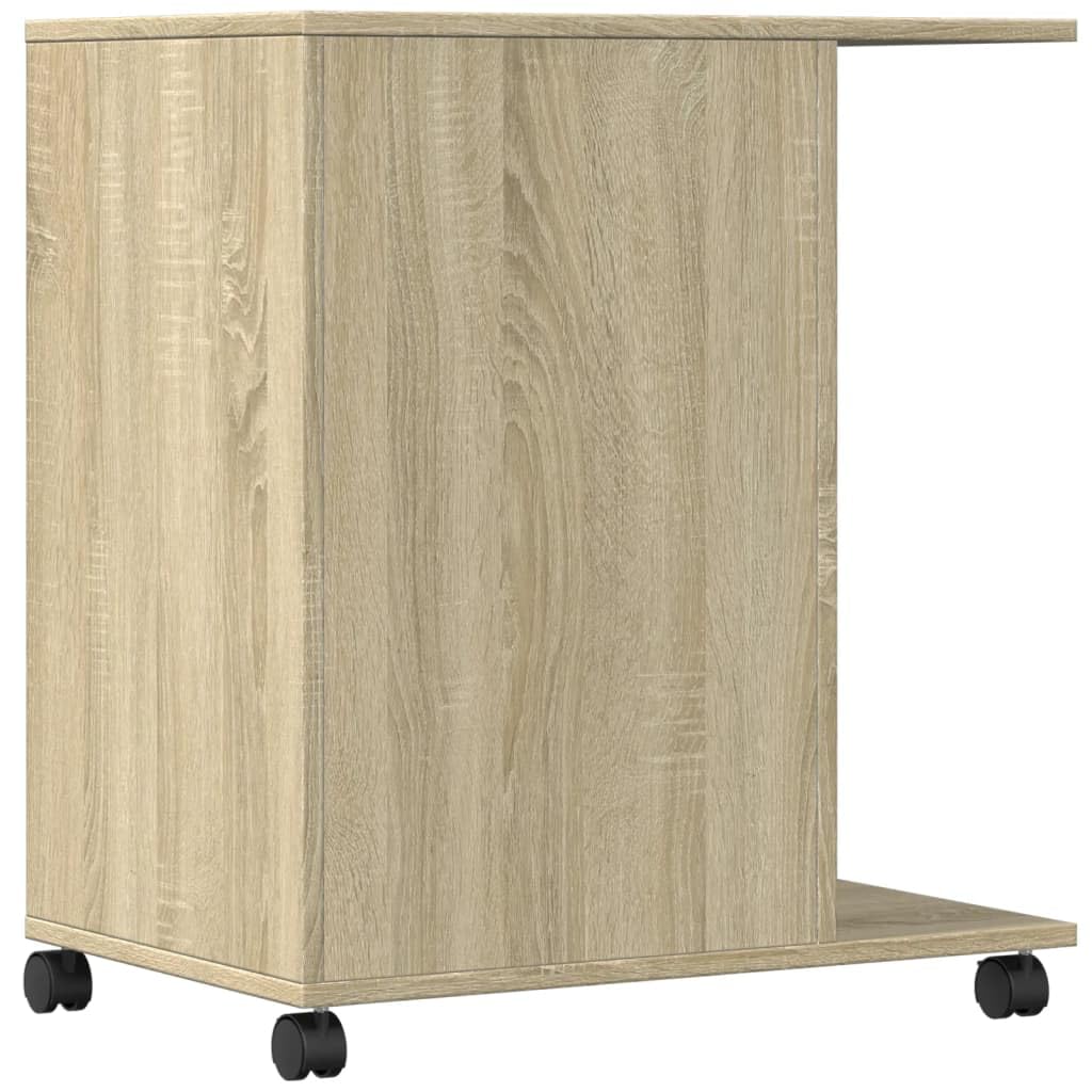vidaXL Heim Druckerständer Sonoma-Eiche 60x40x68,5 Rollen