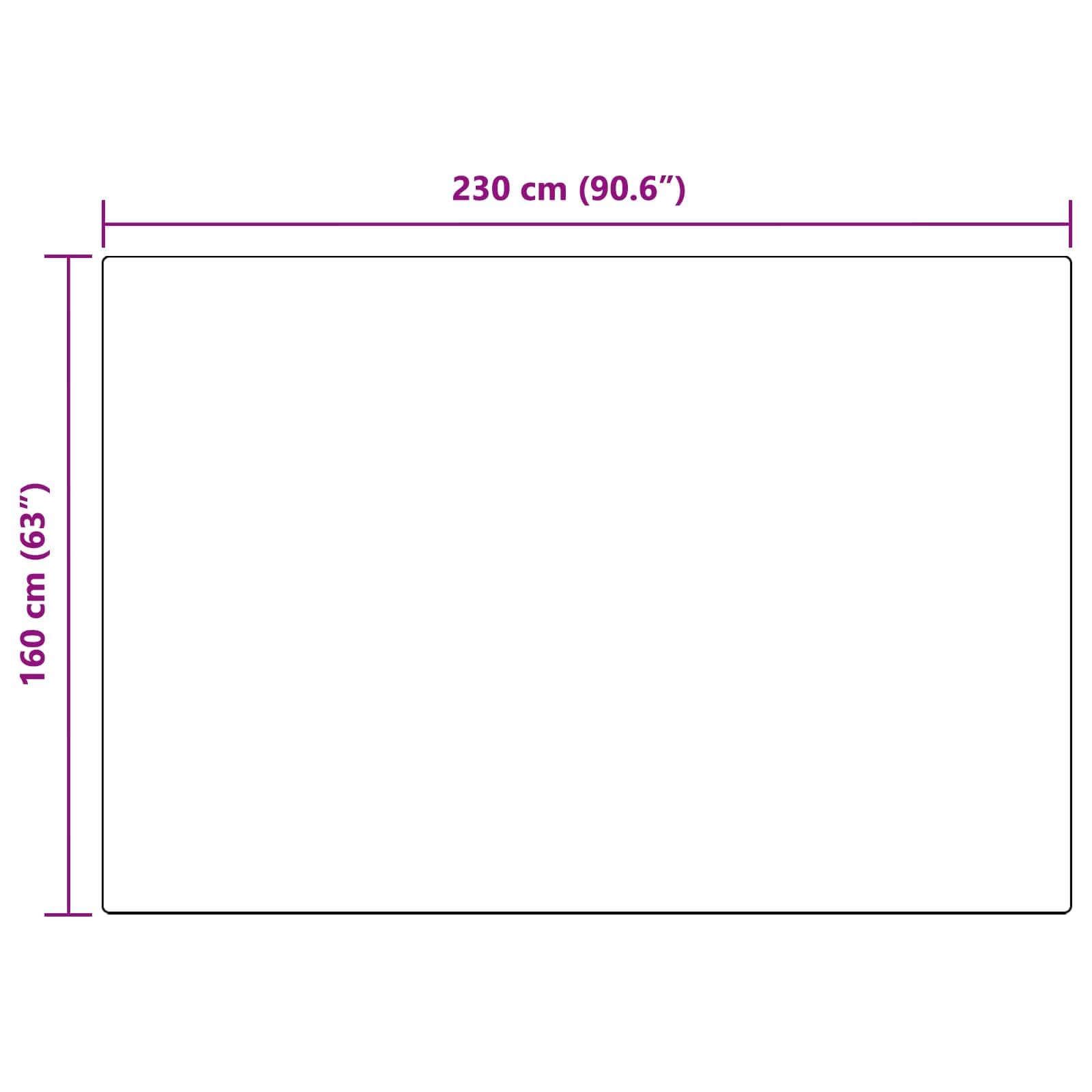vidaXL Heim & Garten Teppich OLITE 160x230 Anthrazit Fell