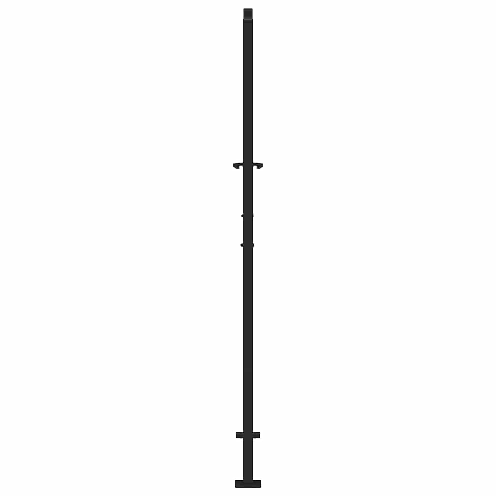 vidaXL Heim & Garten Gartentor 100x175cm Schwarz Stahl