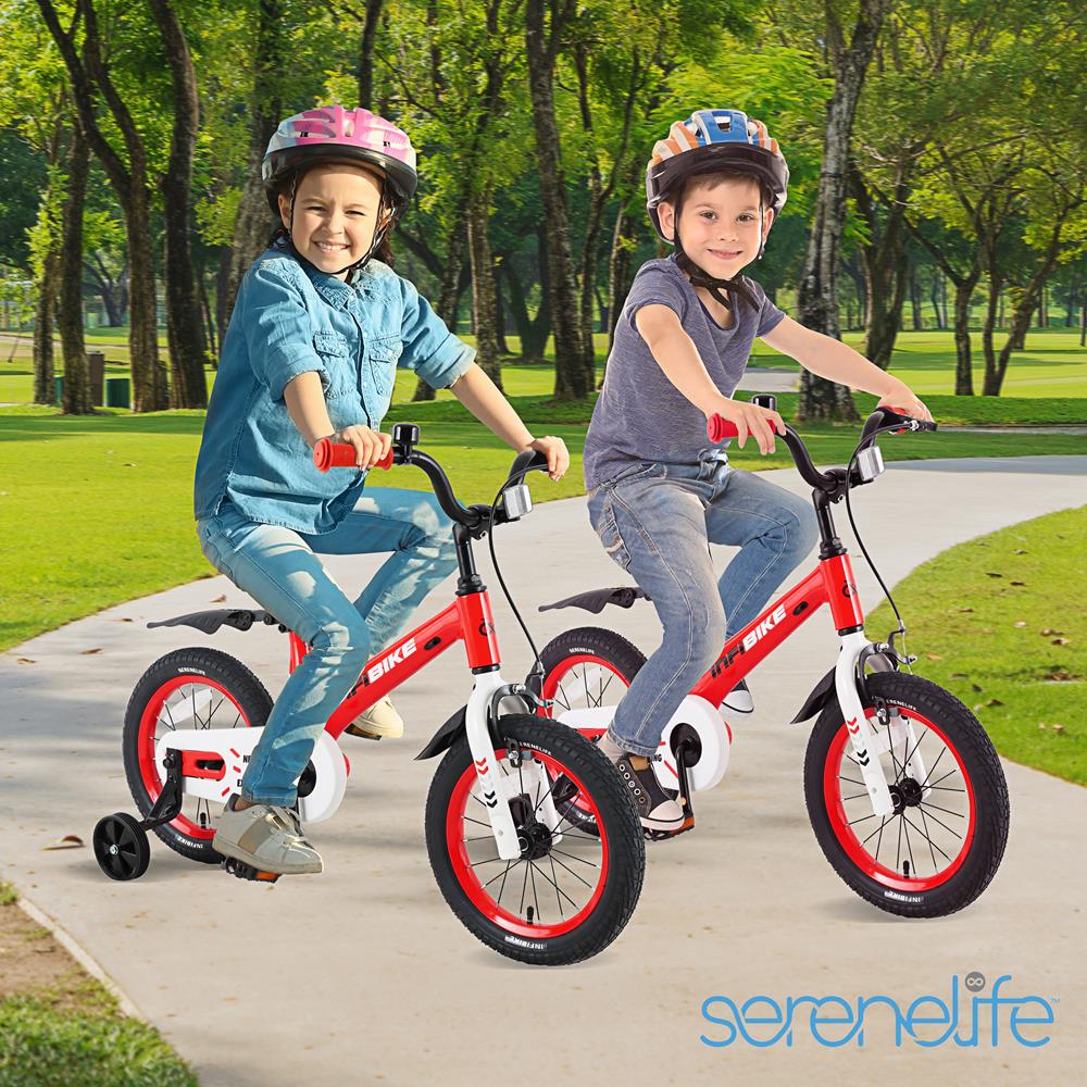 Serenelife Bicycle Kinderfahrrad 14 Zoll mit Stützrädern
